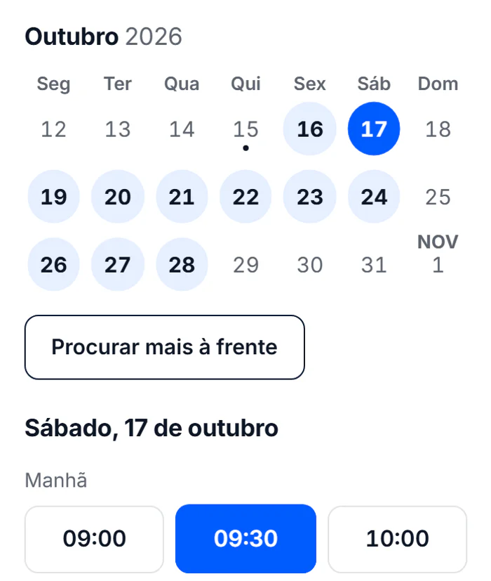 A escolha do dia e da hora numa manicure